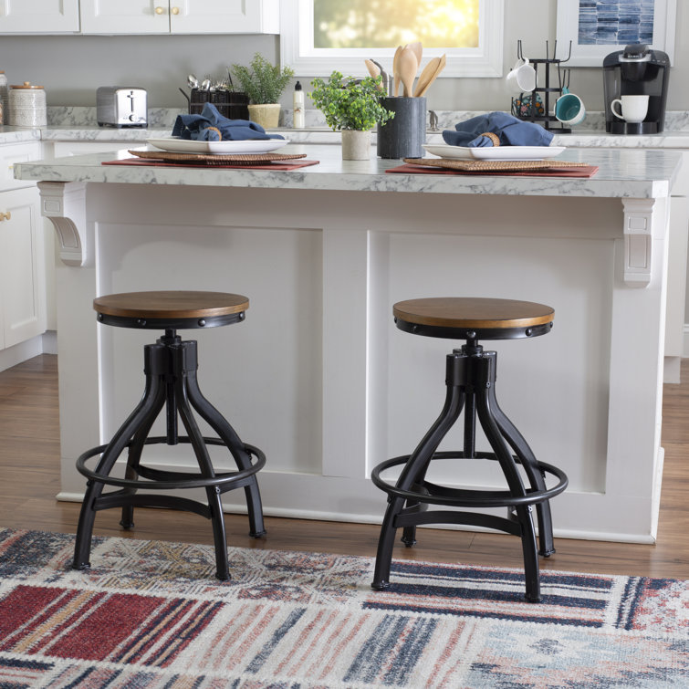 Dunbar adjustable height swivel best sale bar stool